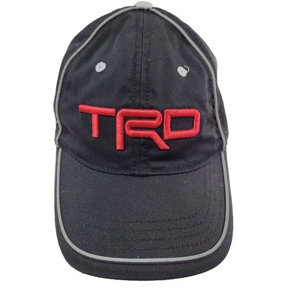 TRD Toyota Nascar Hat Cap Men One Size Black Adjustable Hook‎ & Loop Logo Racing - Picture 1 of 11